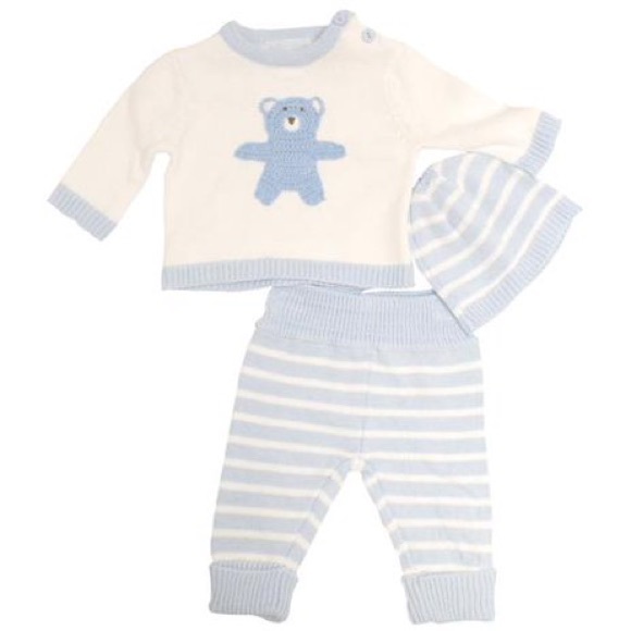 Baby Girls’ Bear Knit Pant Set by Baby Dove - Picture 4 of 4